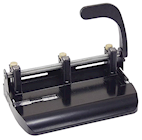 2-3 HOLE PUNCH, WITH LEVER HANDLE, OFFICEMATE, HEAVY DUTY, ADJUSTABLE, 32 SHEET CAPACITY THUMBNAIL